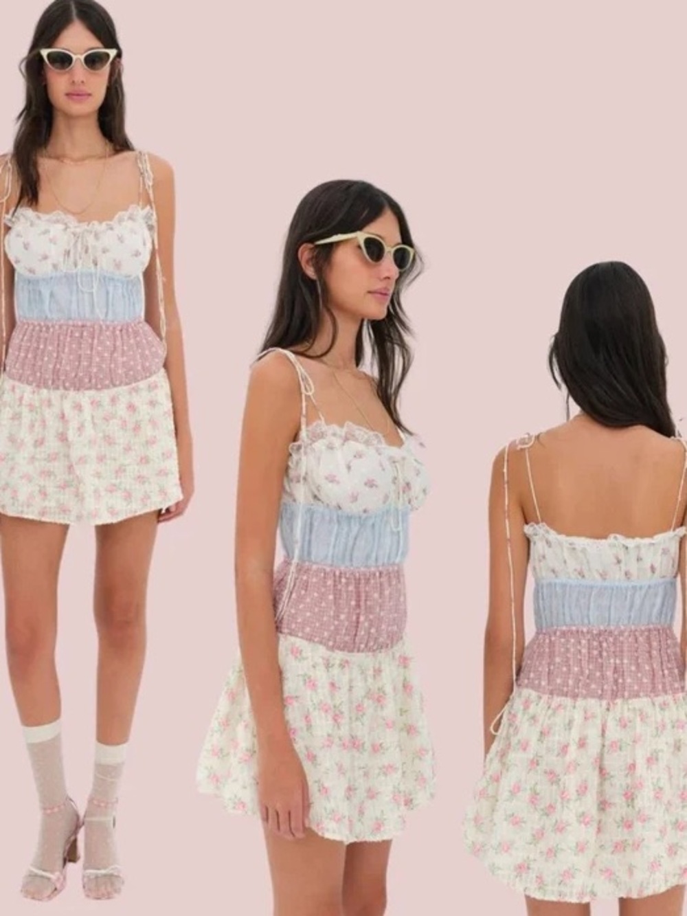 NWOT For Love & Lemons Elula Mini dress